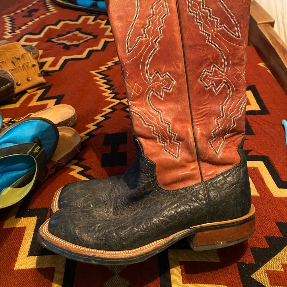 Anderson Bean Elephant Foot Cowboy Boots